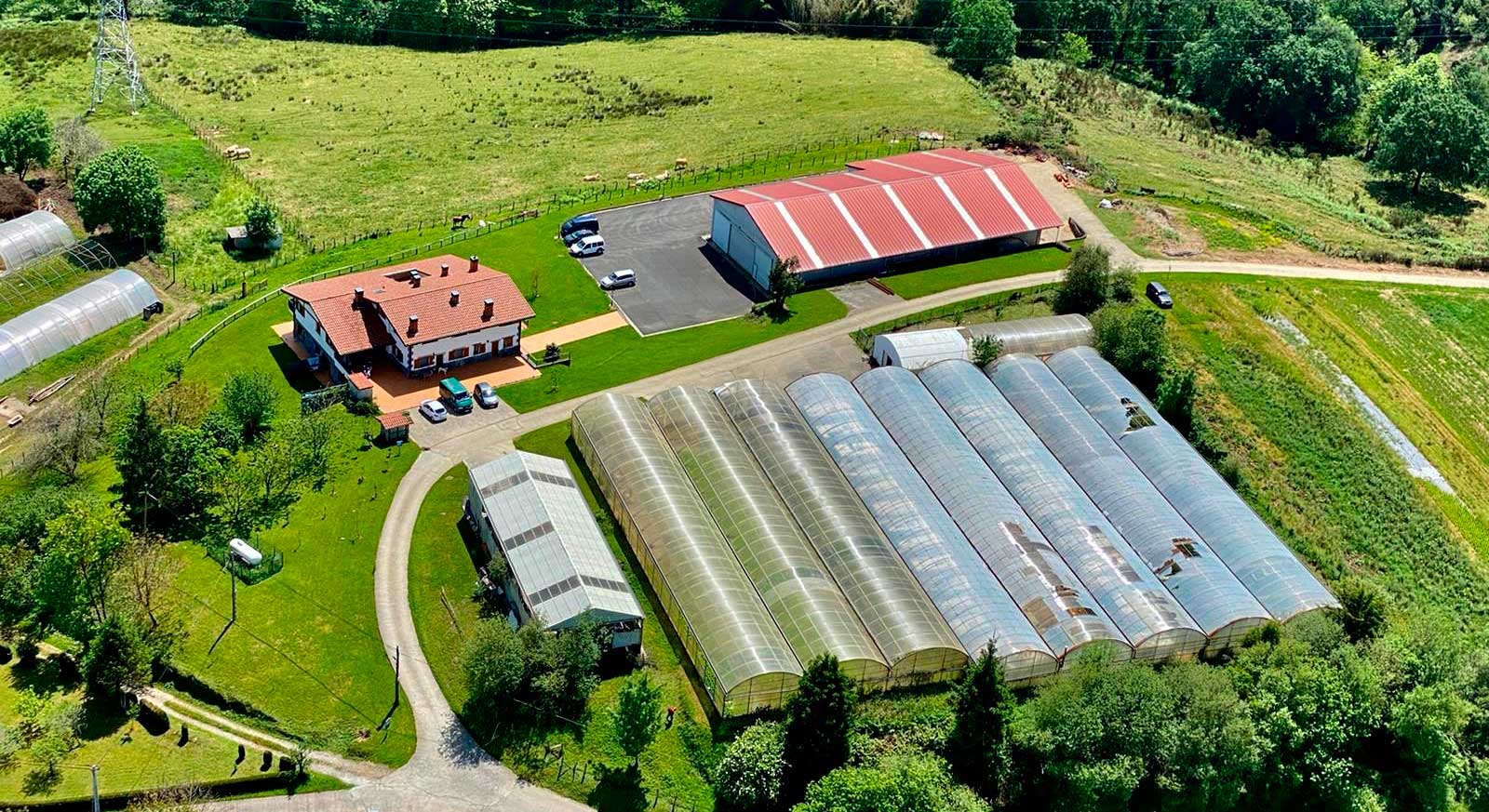 Vista Aérea Casa Rural Larre Aundi
